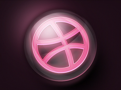 Dribbble1_icon circle color dribbble globe icon pink transparent