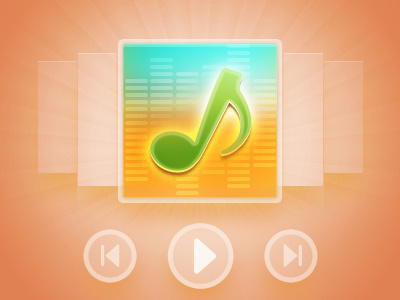 Music01 color icon music play player ui