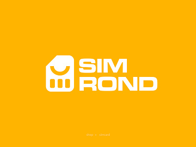 Sim Rond Logo design branddesign branding design graphic design illustration logo logodesign logotype onlineshop shop simcard store vector visual yellow