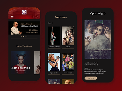 Redesign For Theater "Slavija" (Mobile version)