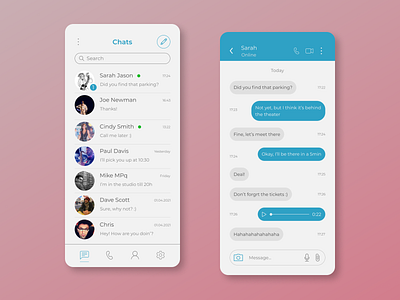 Direct Messaging chat chat app daily ui 013 dailyui dailyuichallenge design direct messaging figma message app messaging messaging app messenger mobile app mobile ui ui ux