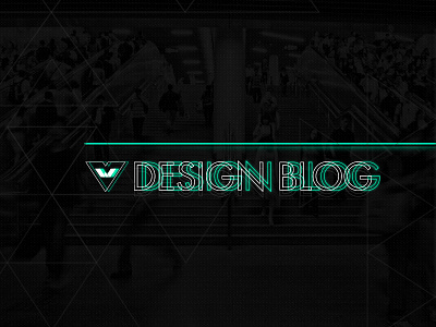 Design Blog logo blank white