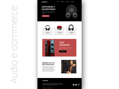 Audio e-commerce audio ecommerce design e commerce ecommerce ecommerce concept ui website