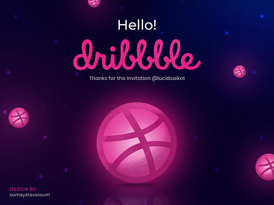 Hello Dribbble branding design graphic design illustration illustration design vector