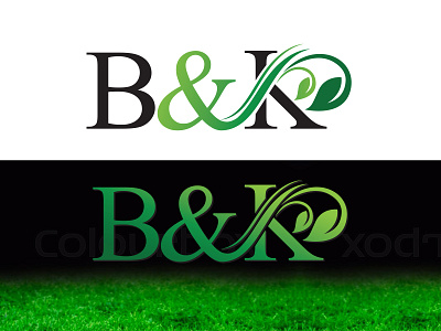 "B&K" Landscaping logo design