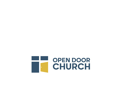 Door + Church Logo Design branding church door logo church logo door logo graphic design logo
