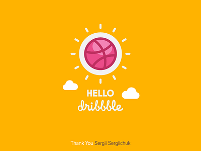 Hello Dribbble! first hello hello dribbble invites shoot thank you