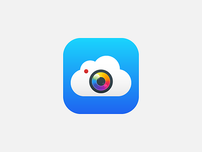 Cloud Video App Icon app icon camera cloud cloud camera cloud video icon ios ios7 video