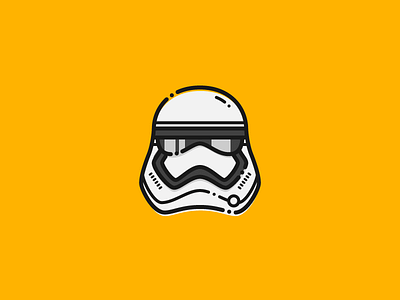 Stormtrooper Helmet Icon helmet icon line lineart simple star wars stormtrooper stormtrooper helmet thursday yellow