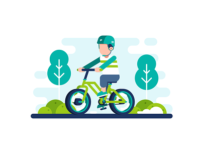 Bike Theme Illustration affinitydesigner bike design flat illustration simple vector