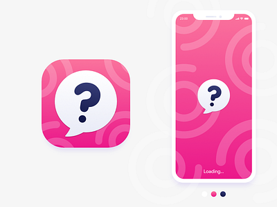Curious Chat App Icon & Splash Screen affinity app app icon chat design icon ios splash screen ui