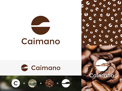 Caimano Coffee affinity branding coffee design logo simple vector