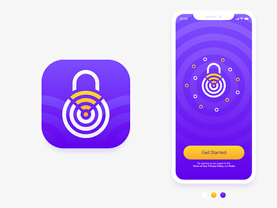 Secure Wifi App Icon affinity app icon design icon ios lock padlock secure ui wifi