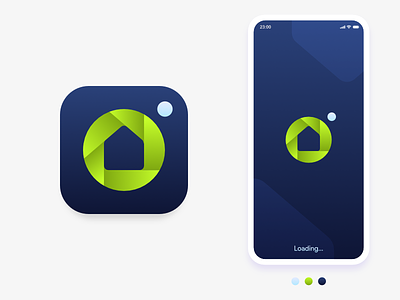 Camera House affinity android app icon design flat house icon ios simple vector