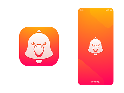 Squawk App Icon affinity android app icon bird icon design flat icon ios parrot reminder simple vector