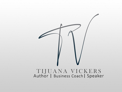 Logo Design For Author Tijuana Vickers creative logo illustration logo design logo mark minimal minimalist logo text logo vector