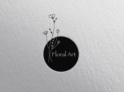 Floral Art Logo business logo creative logo flower art logo illustration logo design logo mark minimal minimal art logo minimalist logo