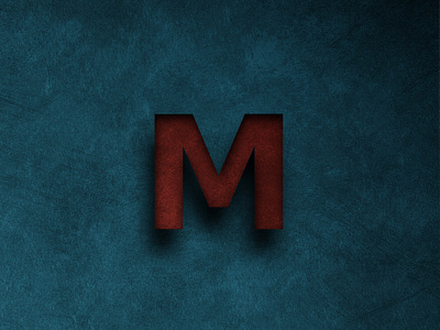 paper cutout of letter M