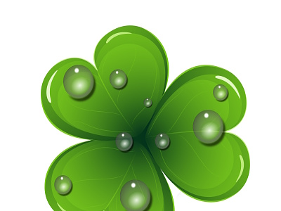 st patrick shamrock 3d card day green icon illustration irish logo patrick shamrock spring symbol