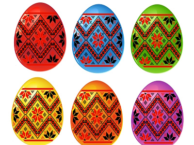 easter eggs set card design easter eggs folk happy icon illustration jpeg jpg logo national park ornament set ukrainian vector
