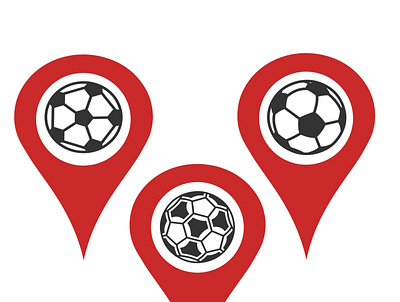 icon illustration sport football card design football icon illustration location logo map pointer sport