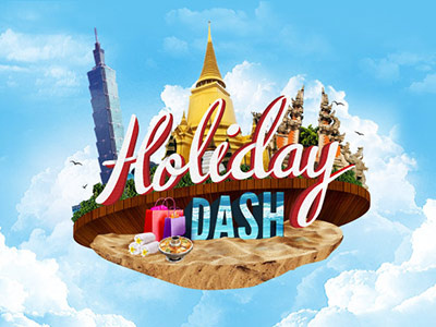 Holiday Dash dash destination holiday holiday dash logo photoshop trip vector