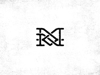 MN Mark 2 design logo m mark n stamp symbol texture type