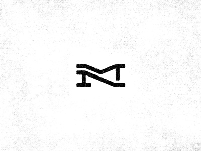 MN Mark 3 design logo m mark n stamp symbol texture type