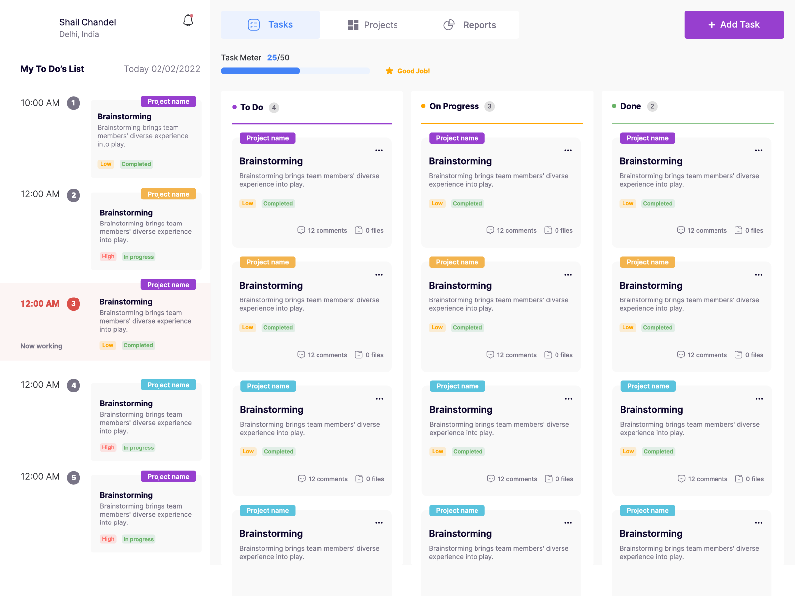 Overview of Productivity App by Shail Pratap singh chandel on Dribbble