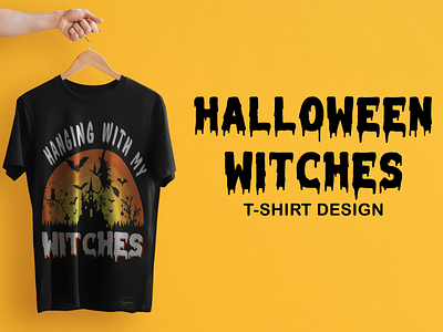 Halloween Witches T-shirt Design