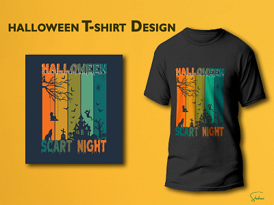 Trendy Halloween T-shirt Design