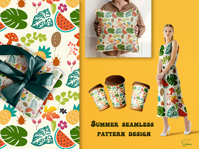 Summer Seamless Pattern Design