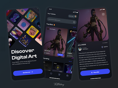 NFT wallet mobile app app design figma minimal product design ui