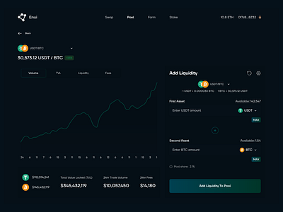 Liquidity Pool blockchain design figma liquidity pool product design ui web3