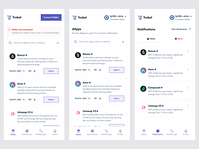 Opt-in chain blockchain cryptocurrency design figma product design ui web3