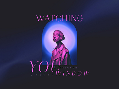 Watching You art brutal cover dark drawing graphic design illustration music poster serif techno typography