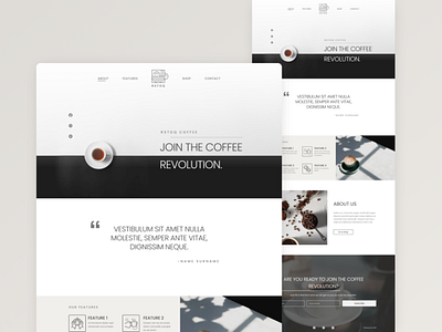 Coffee Revolution Landing Page