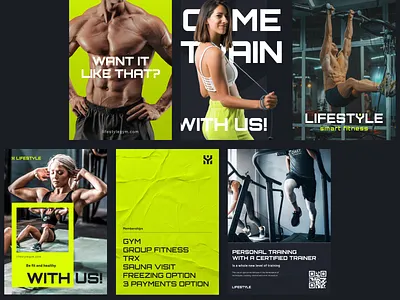 Lifestyle smart fitness Brand Identity ad design advertising branding design energy fitness graphic design graphics gym illustration logo poster design sport startup visual concept visual identity