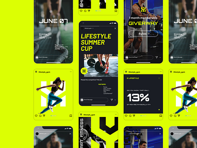 Lifestyle smart fitness Brand Identity