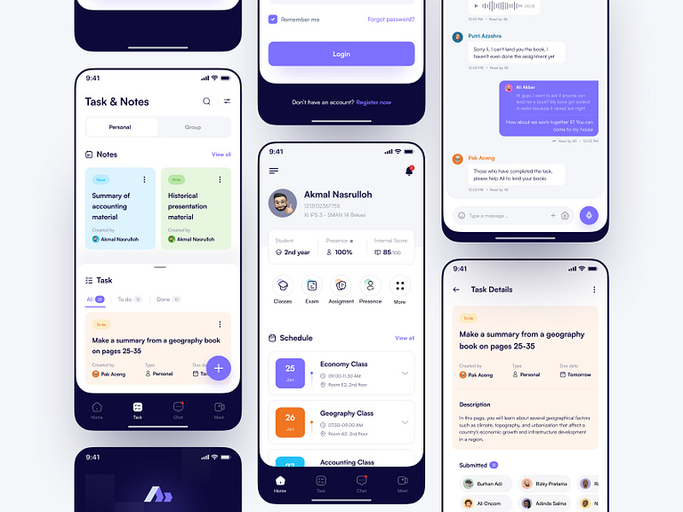 Akademika - School Management App by Akmal⚡ on Dribbble