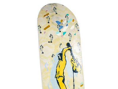 TheSmashing skate deck, 2014 AIGA SHRED MOCA,Va moca virginia shred skateboard