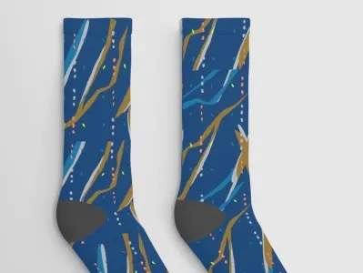 We are producing graphics & patterns for socks! apparel creative product graphics illustration original patterns skateboard socks the smashing vector