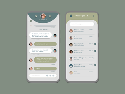 DailyUI 013 | Direct Message, Chatbox chatbox chatting dailyui design message message app messager profile text texting ui