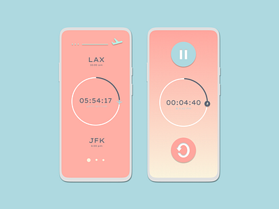 DailyUI 014 - Countdown Timer airplane airport checkin countdown countdown timer dailyui stopper time timer timer app ui