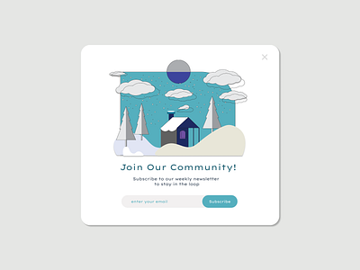 Daily UI 016 | pop-up overlay | Subscription