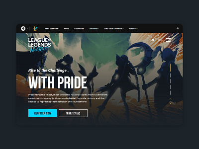 League of Legends Wild Rift - Tournament Website