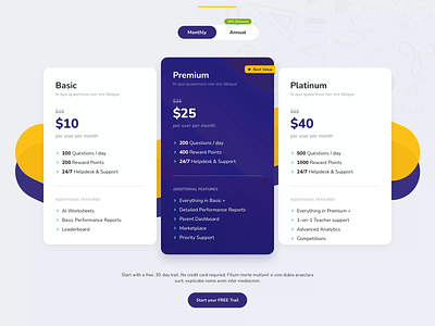 Pricing UI designs, themes, templates and downloadable graphic elements ...