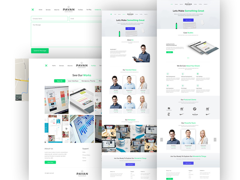 Agency Multipage Web Template by Junaed Ahmed Numan on Dribbble