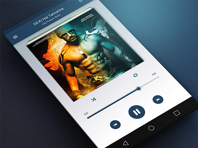 Music Player UI android app clean light mobile modern music player ui ux