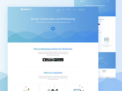 Savahapp Web Landing Page